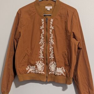 Embroidered Bomber Jacket